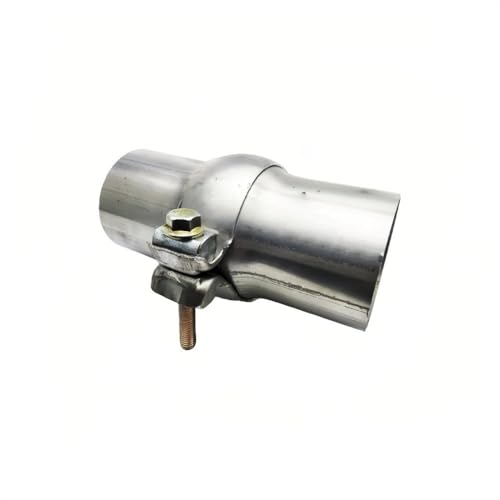 Conector de escape de acero inoxidable de 63mm con rótula de bola ajustable universal 4