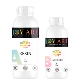 Joy Art Speed Resin Kit (300 gms) |2:1| Crystal Clear, Bubble free, High Gloss, Fast Cure, DIY Craft, Ocean Art, Jewelry, Molds.-image-46