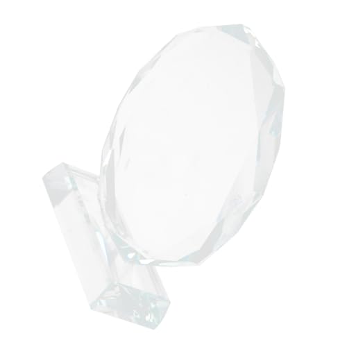 GRIRIW Engraved Crystal Trophy Award for Appreciation Sublimation Blank Glass Trophy Small Participation for DIY for Events and Ceremonies