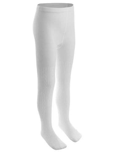 Toddlers Cable Knit Tights Stockings Pants Little Girls Ballet Dance Pantyhose Cotton Footed Leggings3