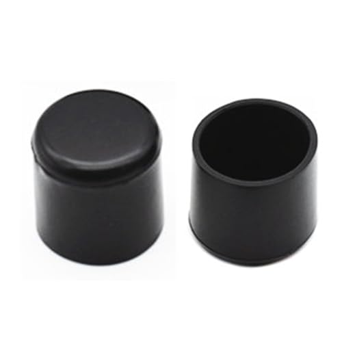 Image of Round Rubber Hole Plugs 3 /4 inch (19 mm), Vinyl End Cap, Black Rubber Caps for Metal Tubing, Fences, Glide Protection 10Pcs