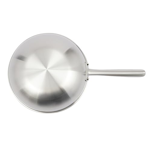 Wok de acero con tapa de 12'' antiadherente miniatura 4