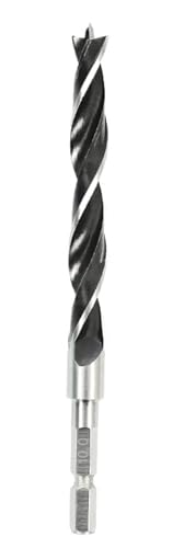 Foret à bois à trois pointes hex mécanique pour perceuse électrique et perçage de panneau 7 outils