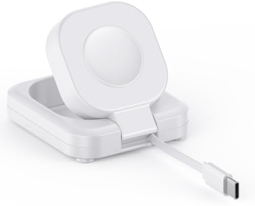 Travel-Optimized Magnetic Charging Dock for Apple Watch – Foldable Wireless Charger with 2.3 ft Retractable USB-C Cable for Quick, Efficient Charging – Compatible with All Series Including Ultra & SE – Perfect for Active Lifestyles and On-the-Go Convenience