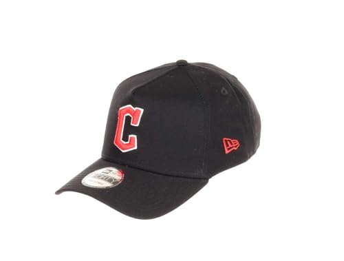 New Era Cleveland Guardians MLB Evergreen Black 9Forty A-Frame Snapback Cap