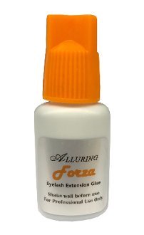 Alluring Forza Adhesive glue - Low Fumes, Strong, Great Retention, Flexible, Less Irritation size 5ml (great for 3D 5D Volume Lashes)