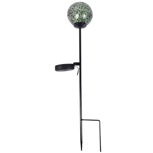 Toyvian Lámpara Solar para Jardín Bola de Cristal, Luz de Césped Decorativa LED para Exteriores, Iluminación de Paisaje para Patio y Césped, Color 17, Luz Solar de Inserción en Suelo