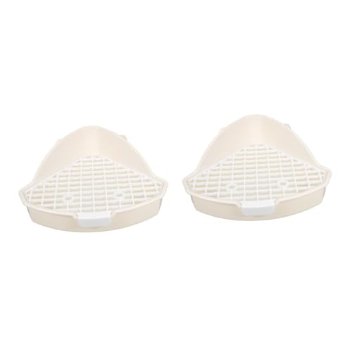 Hohopeti 2 Stücke Große Kapazität Bunny Pet Katzentoilette Für Meerschweinchen Einfache Ausbildung Toilette Pfanne