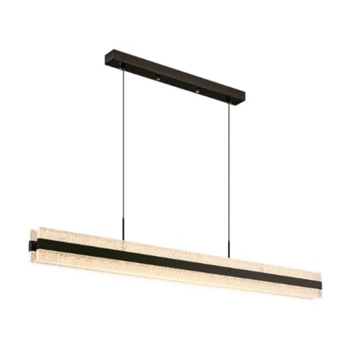 Lampe suspendue linéaire double LED avec variateur et télécommande 100cm