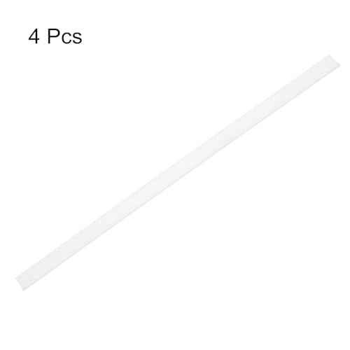 Image of MECCANIXITY Replacement Squeegee Rubber for Window, Glass, Shower Doors, Tile Wall Cleaning, 17.72 Inch, White Pack of 4
