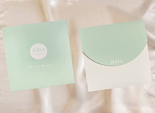 JERLA Women's Men's Small Square satin 100% Real Mulberry Silk Scarfs paisley Hair head face scarf 21" x 21"4