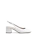 DREAM PAIRS Women's Low Chunky Heels Slingback Square Toe Block Dress Shoes Closed Toe Comfortable Wedding Work Pumps,Size 11,White,SDPU2427W