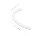 MOLUCKFU Mask Ear Hanging Hooks 10 Pairs Silicone Ear Strap Pads Anti Pressure Relief Hooks for Face Mask Accessories White for Comfortable All-Day Wear