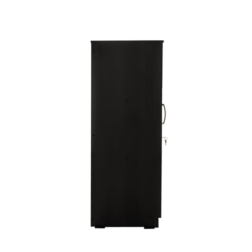 Image of Amazon Brand - Solimo Optima Engineered Wood 4ft 1 Door Wardrobe for Clothes | Storage Organizer | Storage Cabinet for Kitchen | Multipurpose Almirah for Bedroom - Wenge, 4ft