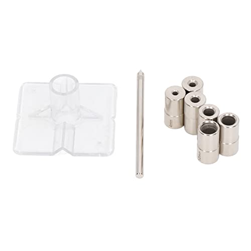 YUMILI 8 Piece Self Centering Dowel Jig Kit, 6 Sizes, Inner Diameter, Alloy Steel, Drill Bush, Drill Guide, Centering Stamp Kit - Image 4