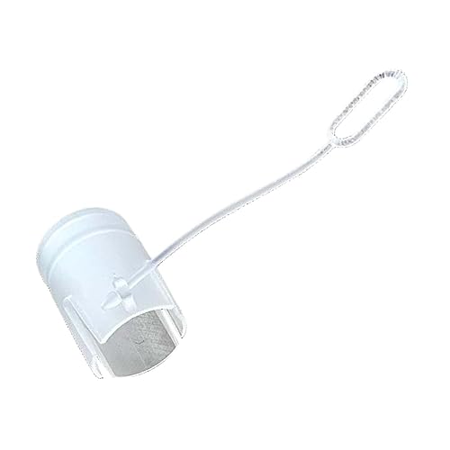 Shamiina バルブキャップ ハイドレーションチューブ マウスピース バルブキャップ ハイドレーションブラダー ポータブル ユニセックス 耐久性のあるプロテクター, ホワイト ラウンド 18.25mm