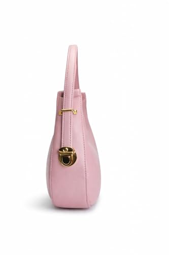 Image of Women's Shoulder & Sling Bag with Zipper Closure, Detachable Long Strap, Spacious Single Compartment Handbag for Daily & Office Use | Trendy Design