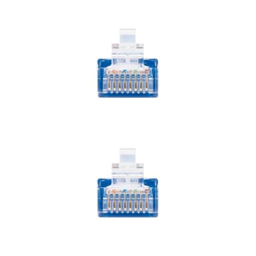 Cable de red Blendend CAT.6 UTP de 30 cm azul miniatura 1