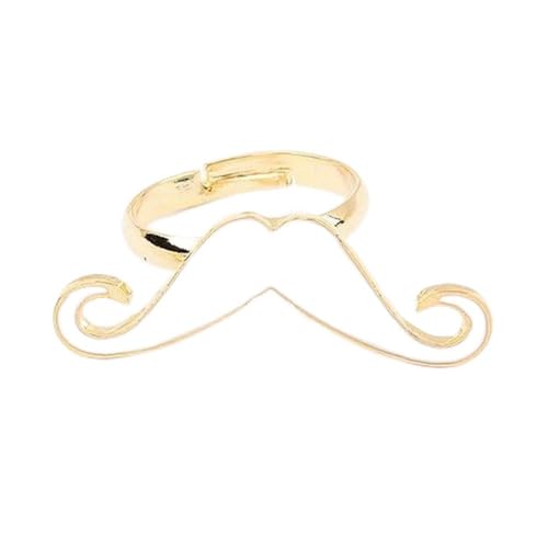 Au Marché du Luxe - Bague Moustache Blanche Blanc Taille réglable Ajustable Mode Tendance 2014