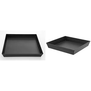 LloydPans 12x12x1.5 inch Sicilian Style Pizza, Pan Pre-Seasoned & 10x10x1.5 inch Sicilian Style Pizza Pan, Pre-Seasoned