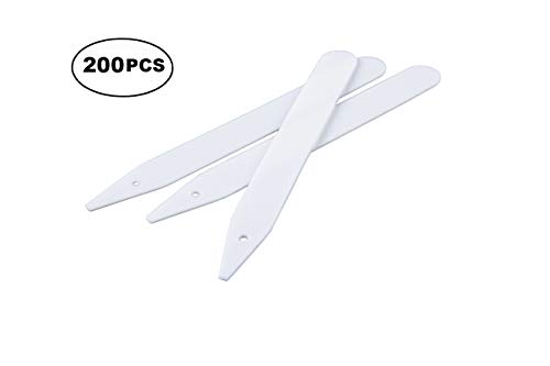 Delatanus 200PCS Plant Labels 4.7inch Plant Markers,White