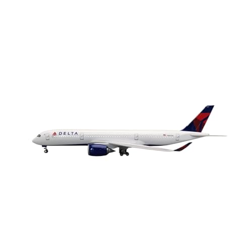 Modelo de avión de resina Delta A350 miniatura 47CM para vitrinas de colección