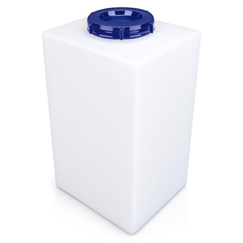 Image of SUNGOOYUE RV Fresh Water Tank, 5 Gallon LLDPE Water Storage with 100mm Large Mouth Inlet for RVs Trailers Campers Boats Yachts