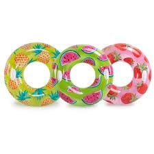 Image of Inflatable Swimming Floater for Summer Fun | Round Swim Ring for Kids 9+| Lightweight Pool Floater for Beach,Lake Party for Adult | Water Safety Lounge for Swimmers-42 in-Pack of 1