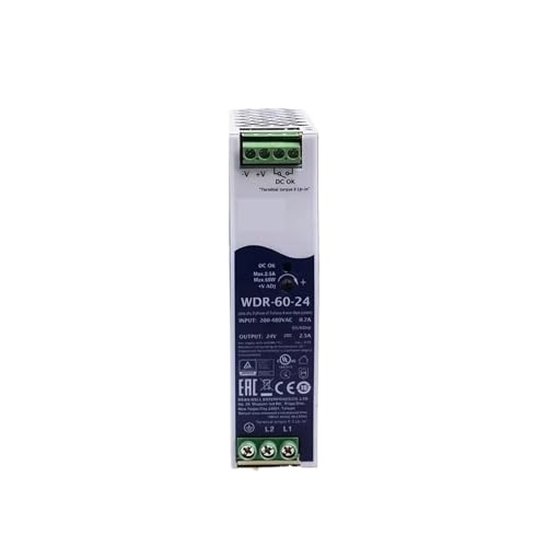 Alimentation sur Rail WDR-60-5 entrée ultra-large pour tension stable 5V