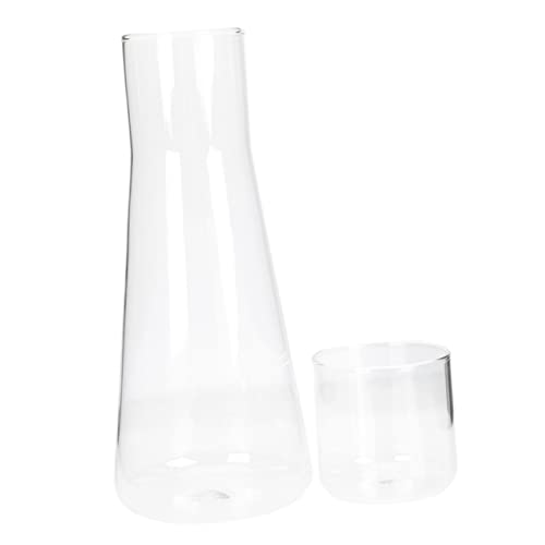 Garneck Large Capacity Water Cup Bedside Water Container Beverage Jug Desktop Water Bottle Clear Tumbler Cup Formula Container Water Carafe Drinking Glasses Beverage Container Transparent