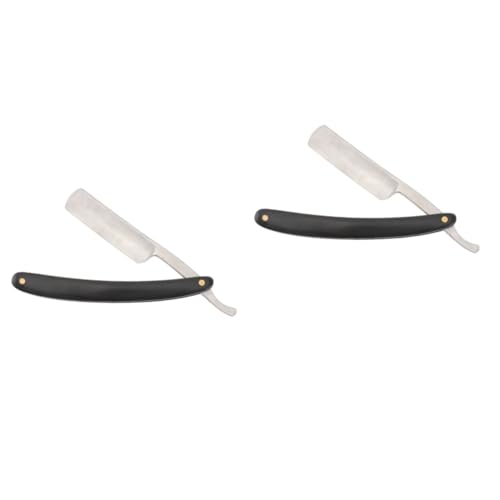 Ipetboom 2pcs Men's Vintage Manual Razor Safe Barber Beard Shaver Easy Hair Cutting Tool