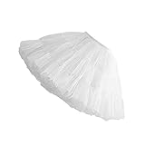 VALICLUD Mode Lolita Kleid Unterrock Schöne Rock Geschichteten Blase Rock (Weiß)