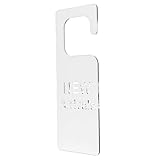 Amosfun Acrylhängeschild Spiegeloptik Dekorativ für Kleidungsladen Werbeetikett Transparent Langlebig Modisch für Verkaufsförderung