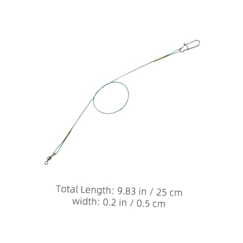 UPKOCH 30 piezas líderes de pesca acero con mosquetón giratorio miniatura 2