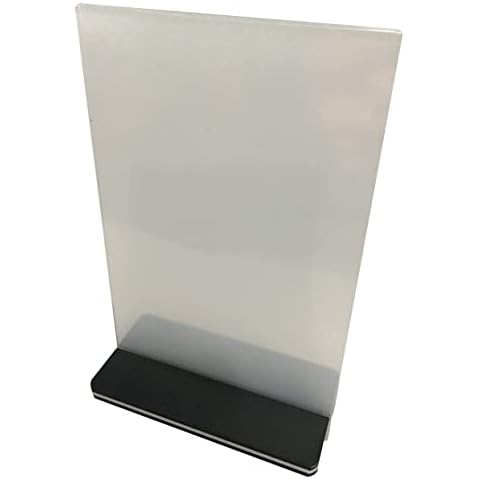 Acrylic Sign Holder 4 x 6 inch Acrylic T-Shaped Desktop Display Stand, Sign Holder,Menu ad Frame. Suitable for Restaurants, Promotions, Photo Frames, Events, Meetings (2 Pack) Cover