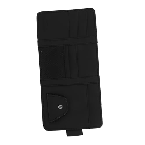 VALICLUD Organizador para Soporte de PU para Gafas y Tarjetas Accesorio Interior Práctico Compatible con Mayoría de Vehículos
