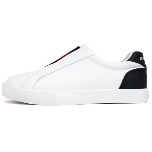 Nautica Women Fashion Sneaker Casual Tennis Shoes Steam Slip-On Bennet-Red White Blue Size-8.5 thumb #2