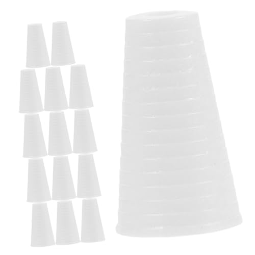 BIUDECO 50piezas Colgantes De Cortina Blancos Tiradores De Plástico para Persianas Soportes para Cordón De Persiana Uso Oficina y Hogar