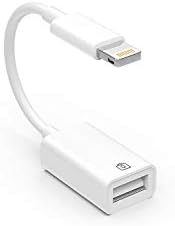 Lightning Male To Usb Female Adapter Otg Cable For Apple Iphone 11 12 Mini Max Pro 7 8Plus Ipad Air3 A Camera Memory Stick Connector Keyboard & Mouse Flash Drive Connection Kit Splitter