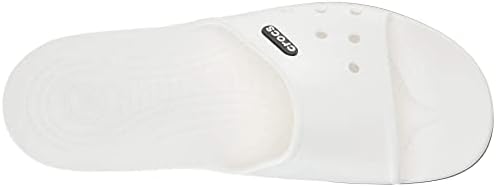 Crocs Crocband II Slide Sandals, White White Black, 8 UK Men/ 9 UK Women | Image 1