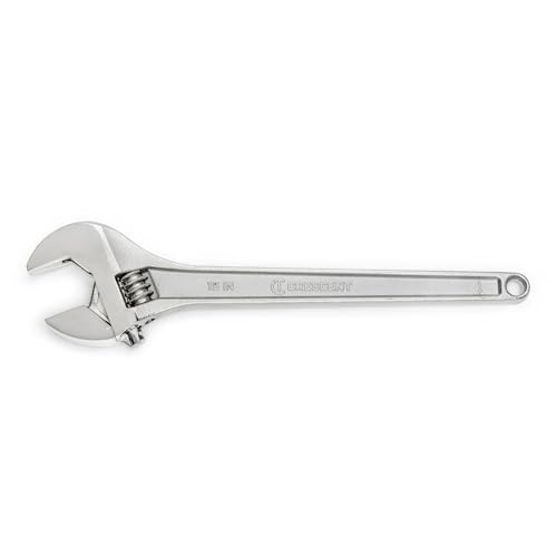 Crescent Adjustable Tapered Handle Wrench - Carded - Home Improvement, Garage & Mechanic Versatile Hand Tool - 15' - AC215VS