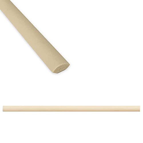 Questech Quarter Round Tile Liner, 1/2 x 12 inch Jolly Tile Edge Trim, Matte Travertine, 12 Pack