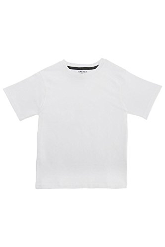 Ropa Interior, Apparel French Toast Playera de Manga Corta con Cuello Redondo para niño, Blanco, 7