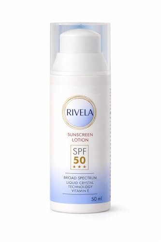 Image of Sunscreen Lotion SPF 50 | Broad Spectrum Sun Protection with Vitamin E & Liquid Crystal Technology | Lightweight, Non-Greasy Formula - 50 ml (SPF 50)