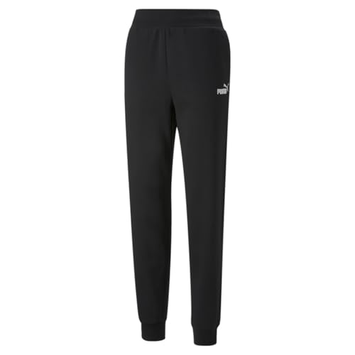 PUMA Pantaloni da Donna Ess+ Ricamati a Vita Alta Pan