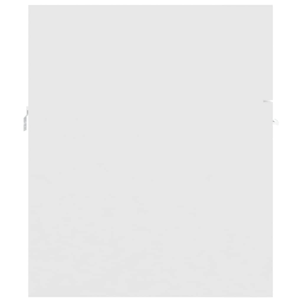 Mobile sottolavabo in legno bianco, 41 x 38,5 x 46 cm, con 1 scomparto, 2 ante, per mobili da bagno, set di mobili da bagno, per lavandino e montaggio a parete