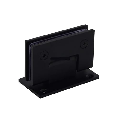 Juego de bisagras de puerta de cristal sin marco para mamparas de ducha, diseño de clip plegable de 90 grados para instalación de baño