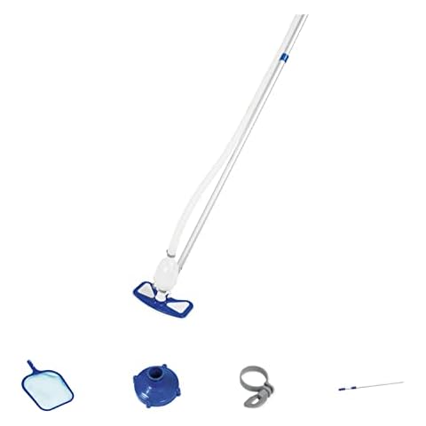Bestway 58234 Pool - Reinigungsset Vakuum-Sauger und Kescher Cover
