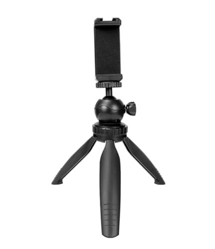 Pocket M2T 19 cm Mini Tripod ve Telefon Tutucu, 2,5 kg Kapasite, 360° Döner Kafa