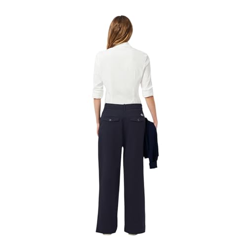 Lacoste Women's Wide Leg Stretch Pants3